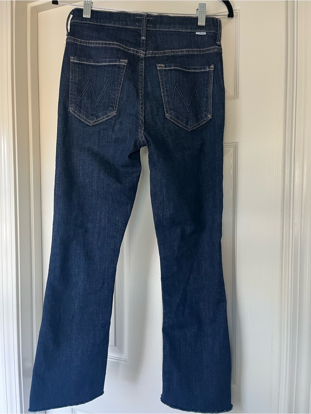MOTHER Dark Indigo Wide Leg Jeans